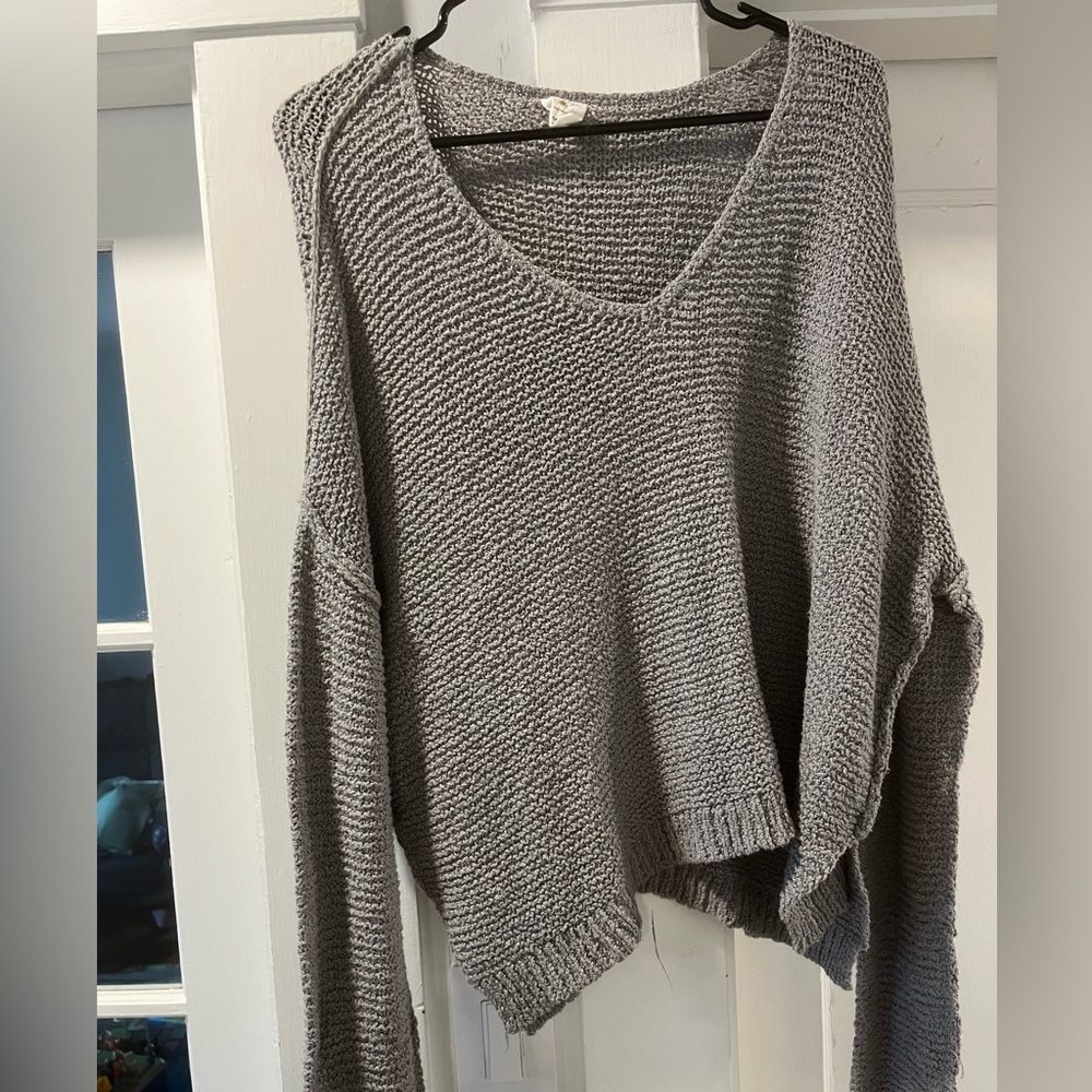 Gray Oversized Sweater